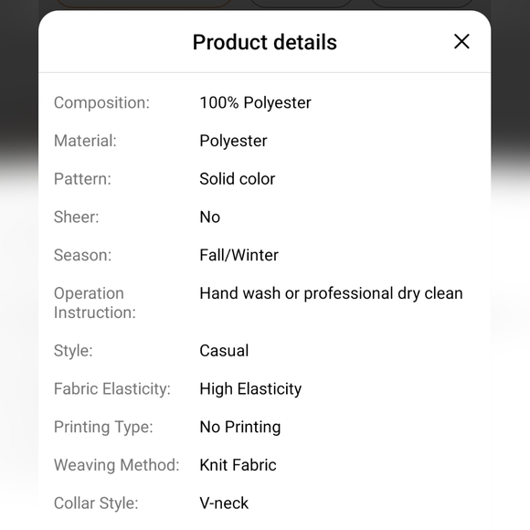 Women's Light Mauve Chunky Cable Knit V-Neck Sweater Tunic XL - Picture 4 of 4